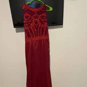 Elegant Red Women's Dress